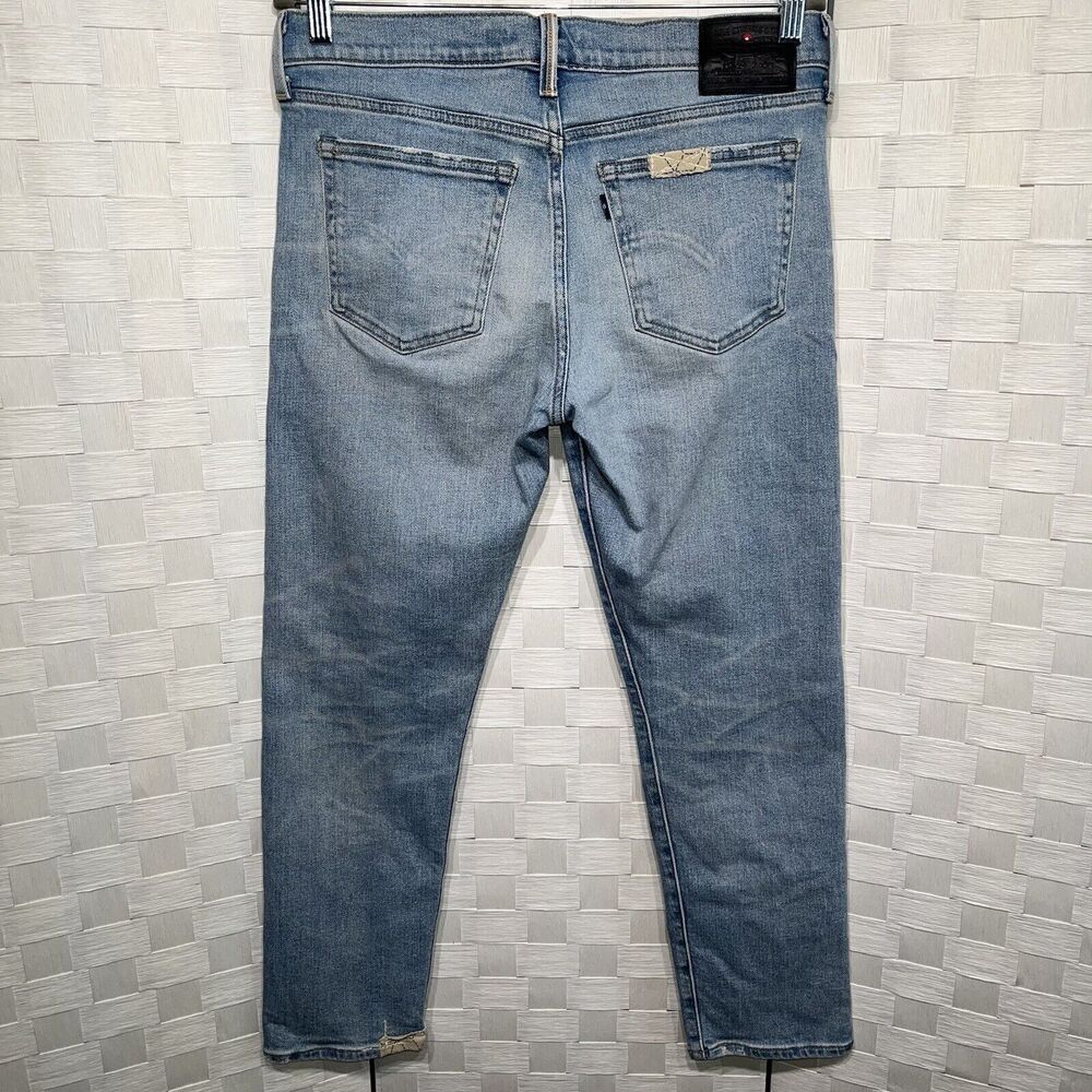 Levi’s Made&Crafted Patch Distressed Selvage Jeans Boyfriend Fit Size 28 - Picture 4 of 14